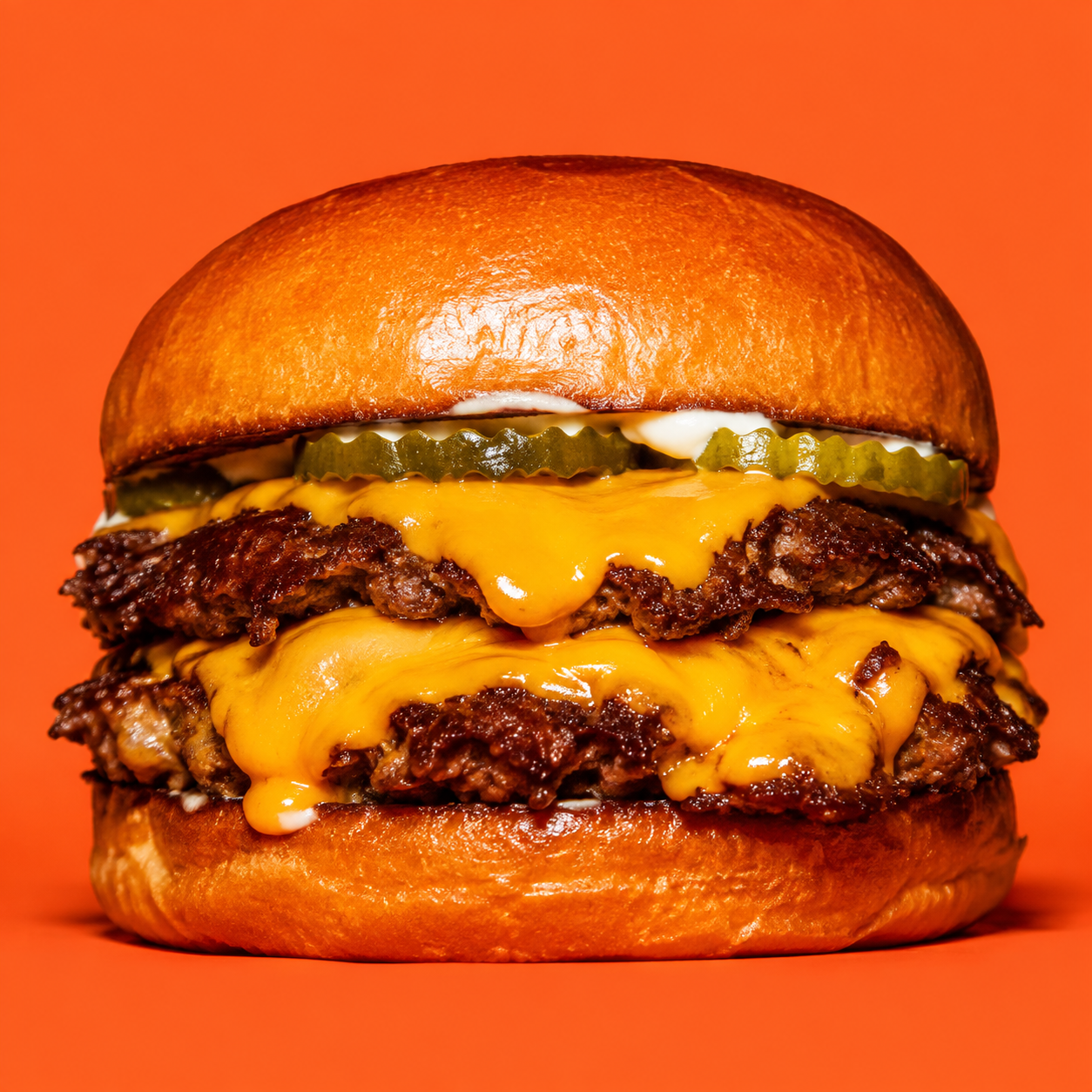 La Bestia, doble smash burger con cheddar